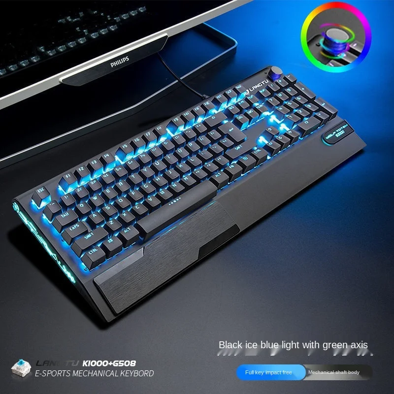 

Механическая клавиатура K1000, металлическая клавиатура для ПК
