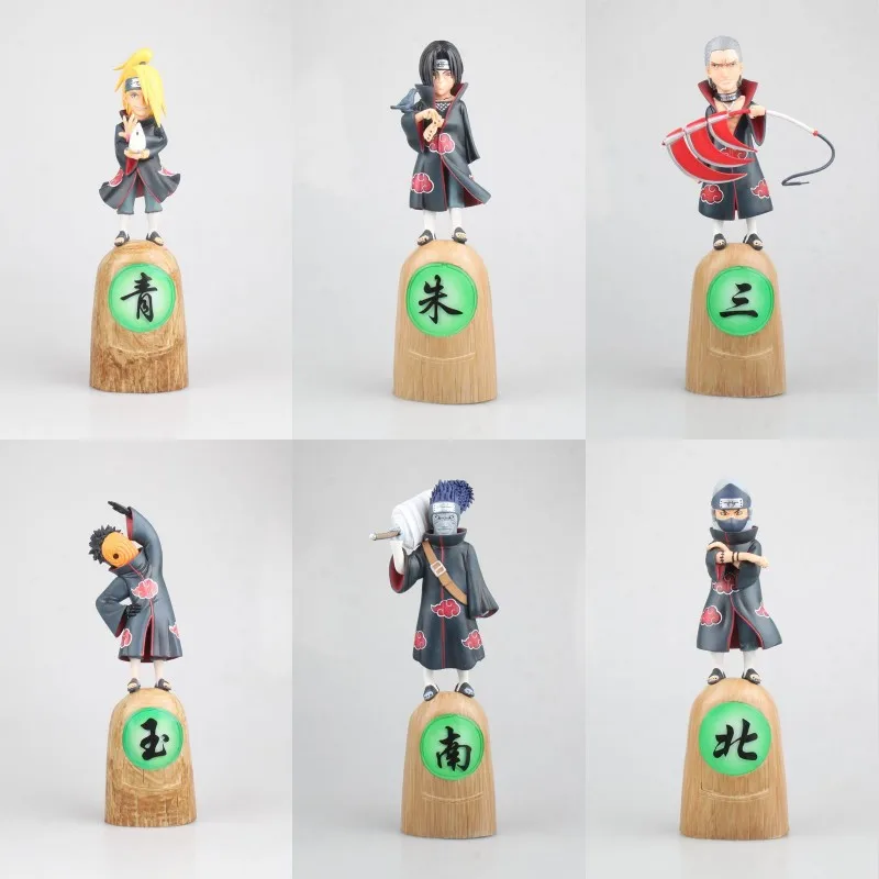 Аниме Naruto Deidara Uchiha Obito Kakuzu Hidan Itachi Hoshigaki Kisame ПВХ фигурка Коллекционная модель куклы