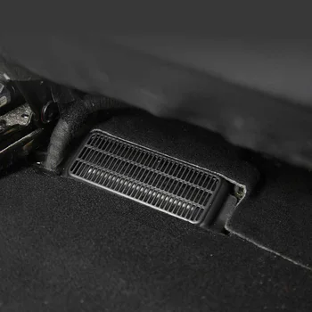 

2pcs Air-Flow Vent Protection Cover Air Vent Fender Cover Flow Grille Decoration Sticker For Tesla Model 3 ABS Black