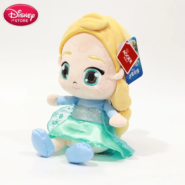 Disney Anna Elsa Plush Dolls Children Birthday Christmas Gift for Girls Princess Elsa Olaf Elza Stuffed Toys elsa 30cm