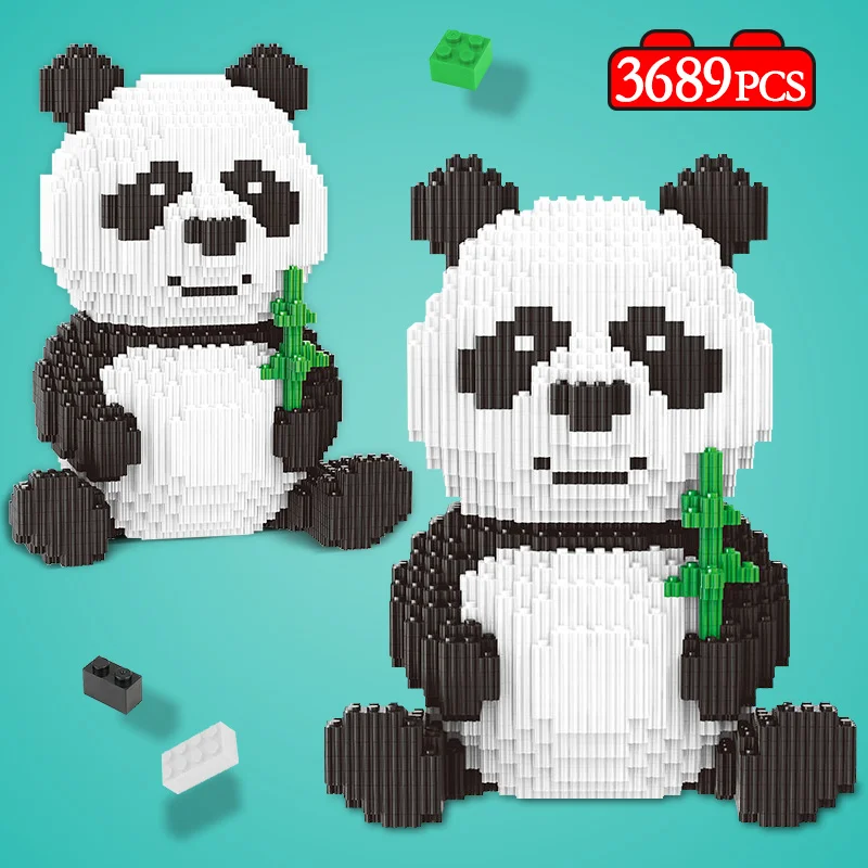 

3689pcs Creator DIY Assemable China Precious Panda Mini Blocks Educational Animal Building Blocks Model Bricks Toys for Children
