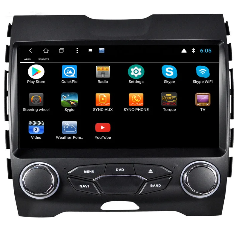 NaviTopia 9 дюймов Восьмиядерный 8 Core ram 2G rom 32G Android 8,1 автомобильный DVD для Ford Edge-с wifi/карты радио gps