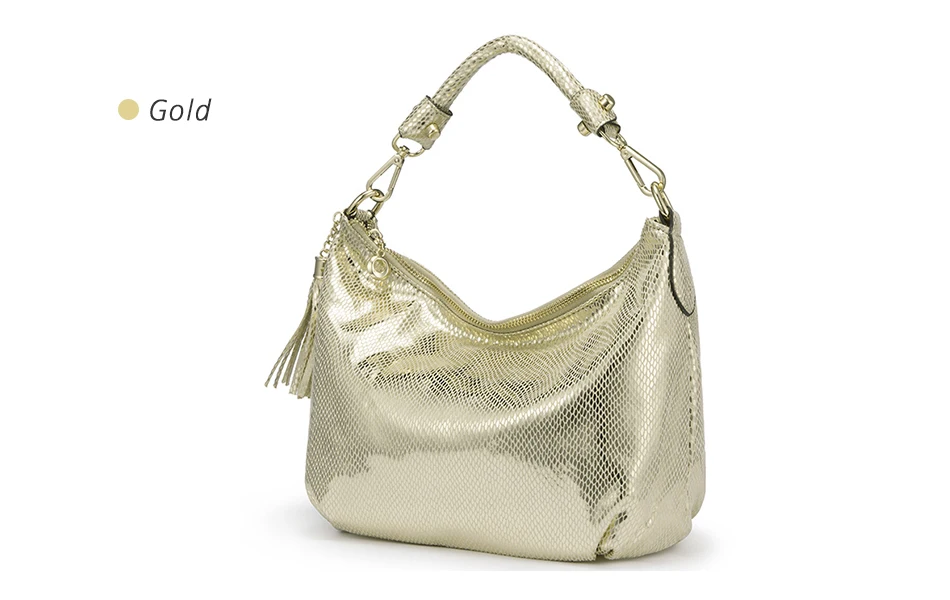 REALER Женская Сумка hobos сумка на плечо женская сумочка маленькая сумочка с ручкой сверху сумка из искусственной кожи золото/серебро