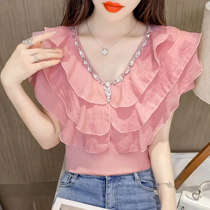 

Blouses Lantern Sleeve Elegant Blouse Shirt Women White Black Casual Button Vintage Turn Down Collar Office Lady Shirt Female