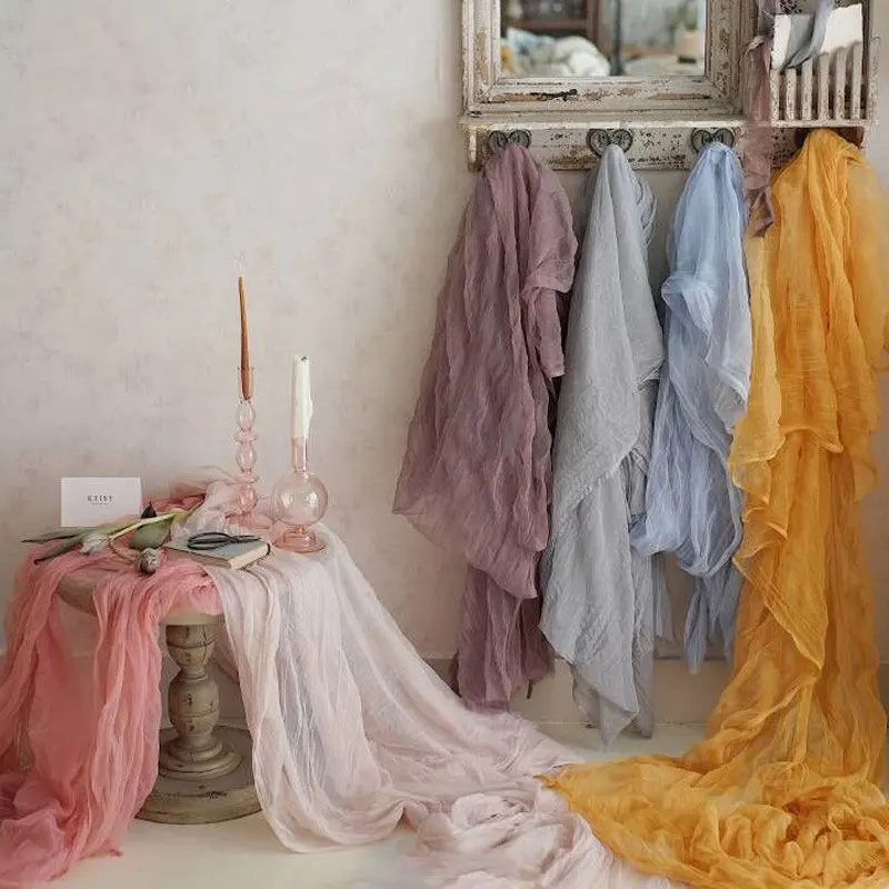 Description Picture 2 of item3m Soft Tulle Cloth Photography Backdrops Crumpled Gauze Cloth Photo Studio Accessories Fotografia Background Shooting Props