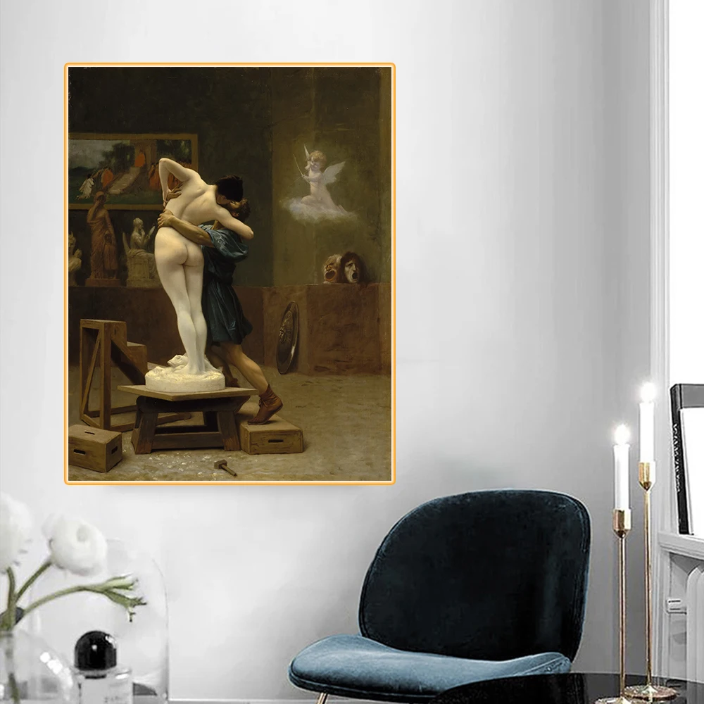 Citon Jean-Leon Gerome pyпигмалион и Галатея Canvas холст картина маслом всемирно известная