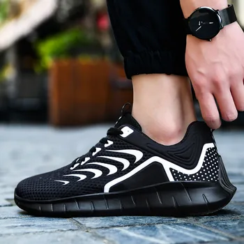 

Men's casual shoes 2020 spring and summer walk shoes Mesh sports shoes knife-front tide shoes wild trend breathable mesh shoes