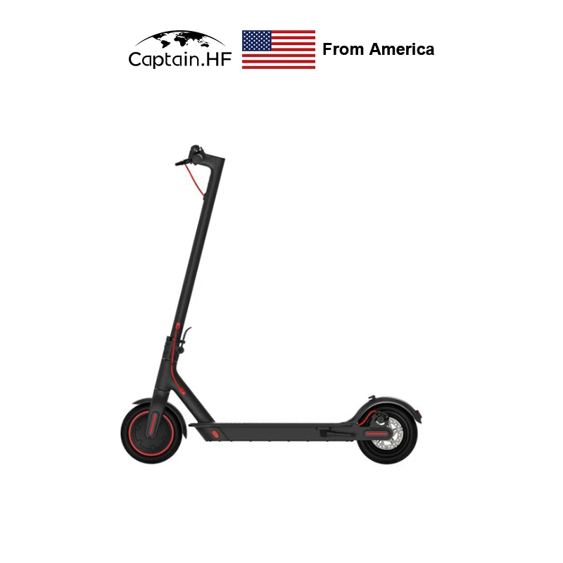 

US Captain Multifunction Control Panel, Range 45 km Double Brake System Foldable Electric Scooter Pro