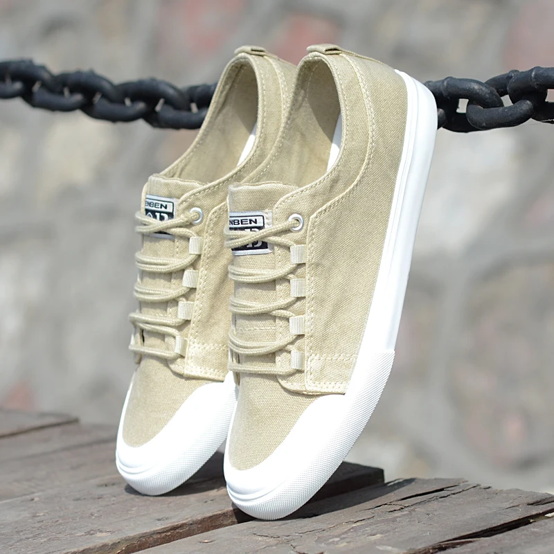 Men's canvas shoes men's retro Hong Kong Tide tide wild low youth