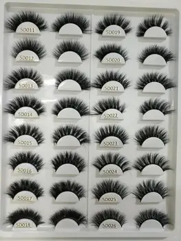 

20 boxes/lot5D mink eyelashes pair fake eyelashes thick curling