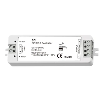 

Freeshipping SC RGB SPI Symphony with Controller RF SPI RGB/RGBW controller Use with RF RGB/RGBW remote control 32 dynamic modes