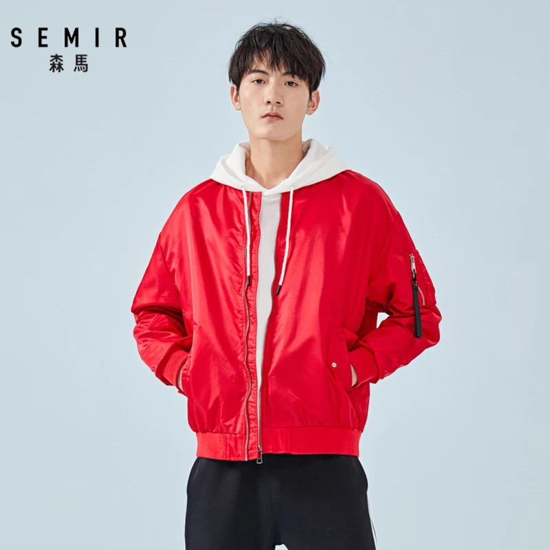 Semir куртка пилота для мужчин весна и осень новая бейсбольная куртка свободного кроя с контрастным принтом брендовая мужская куртка s