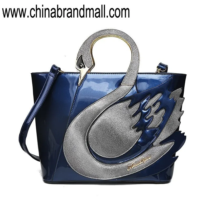 

2019 Promotion Direct Casual Selling Patent Leather Unisex Hard New Shoulder Messenger Bag Female Features High-grade Swan