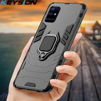 Перейти на Алиэкспресс и купить Ударопрочный чехол KEYSION для Samsung A51 A71 A31, чехол для телефона Galaxy S20 Ultra S10 Lite Note 10 Plus A50 A70 A40 A10 A01 A21S