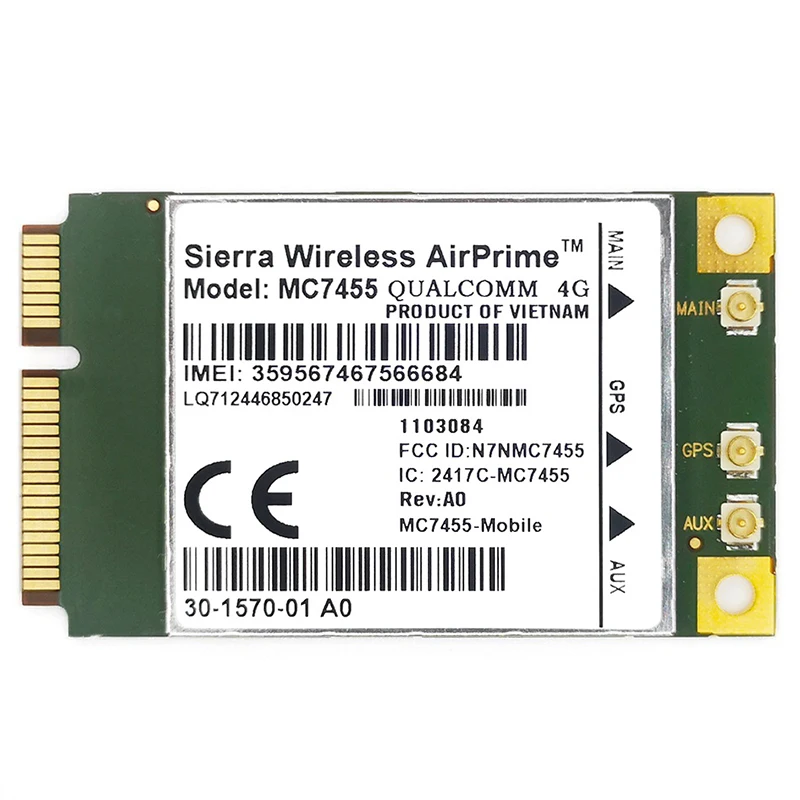 Сетевая карта MC7455 LTE 4G Mini PCI-E FDD-LTE TDD-LTE сетевая Cat6 для ноутбука | Компьютеры и офис