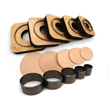 

Leather Die Cutter Japan Steel Blade Round Circle Wood Leather Die Cutting Mold DIY Leather Bell Die Cutting Punch Tool 50-90MM