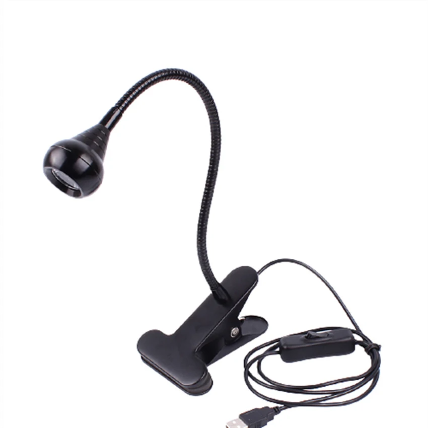 3W UV LED Black Light Fixtures with Gooseneck and Clamp for UV Gel Nail and Ultraviolet Curing, Portable Ultra Violet Blacklight