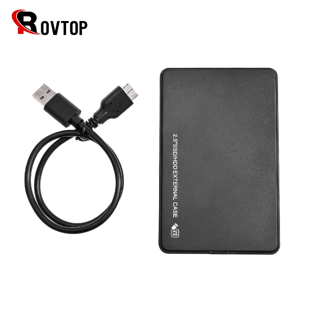 Rovtop HDD чехол 2 5 дюймов SATA USB 3 0 SSD адаптер Коробка для жесткого диска внешний корпус