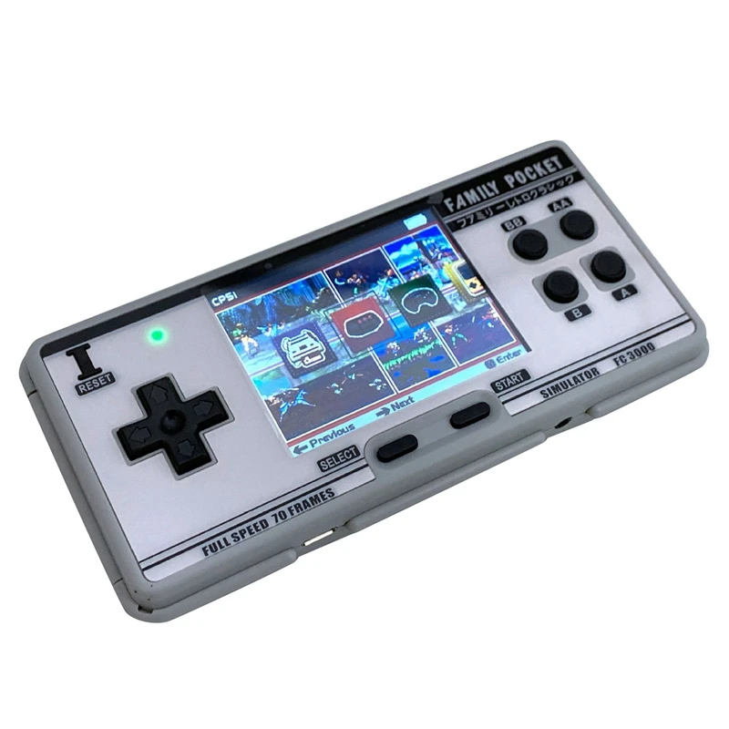 NEW IPS FC3000 V2 Retro Console Color IPS Screen Game Classic Handheld Video Game Console Built in 5000 Games 10 Simulator