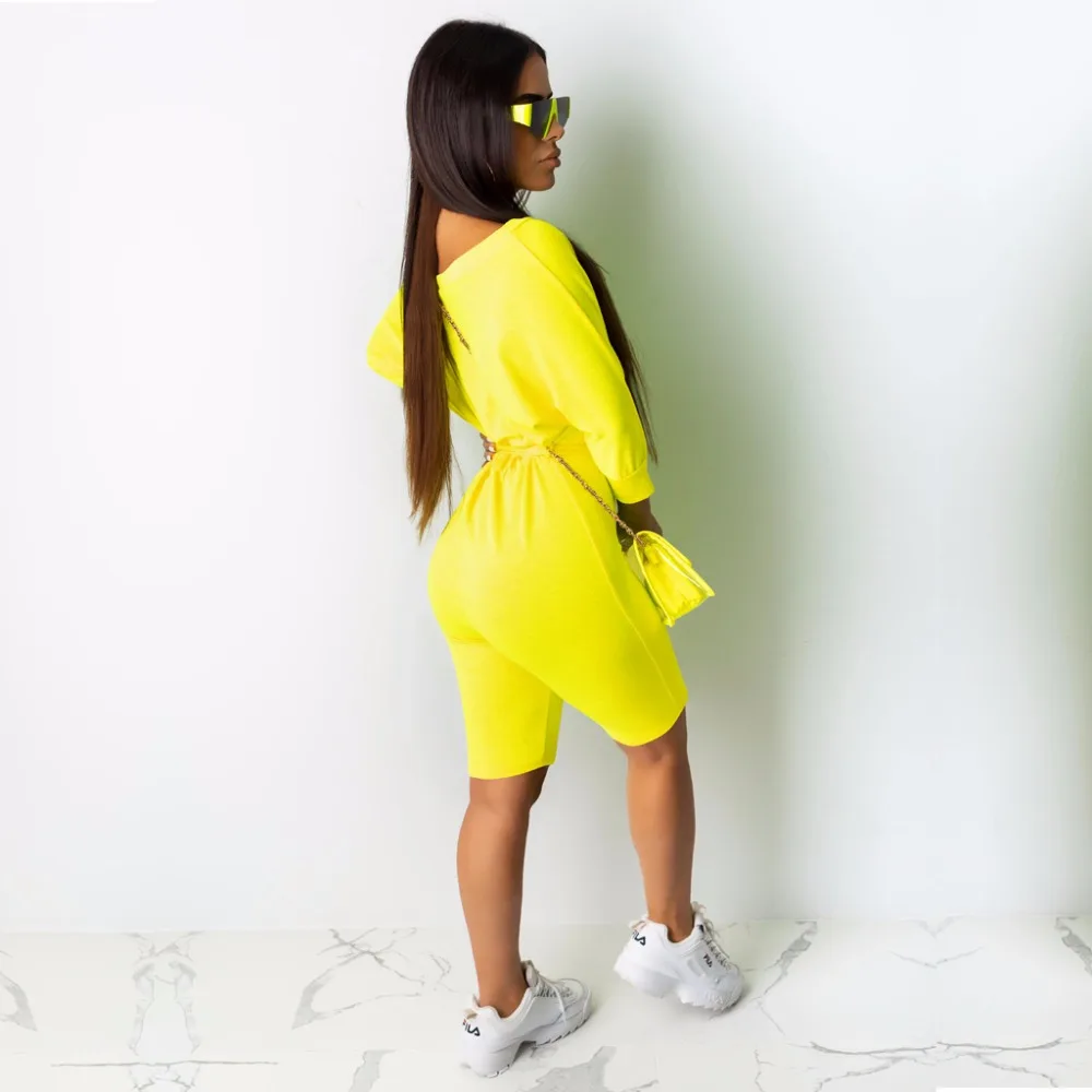 Lemon Gina женское Модное на одно плечо с длинным рукавом Slash шеи комбинезон уличная комбинезон 3838