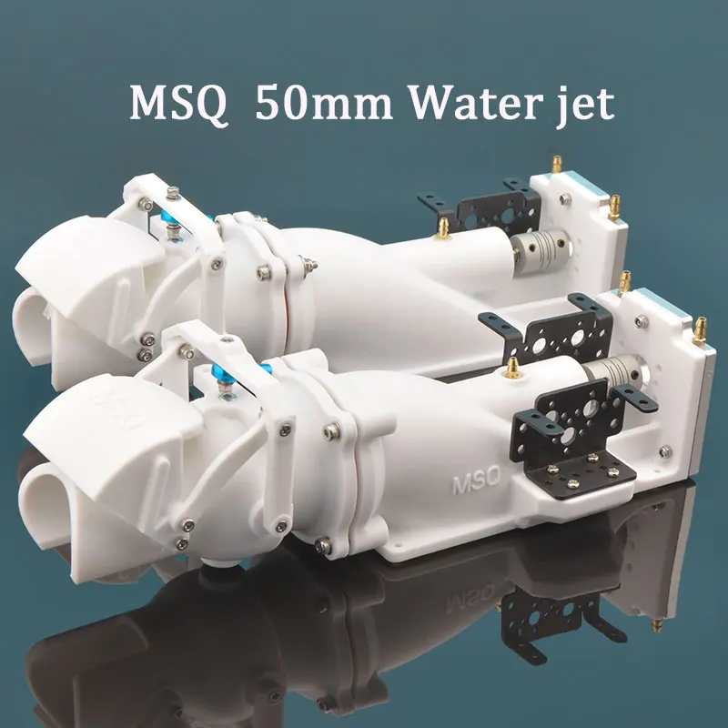 MSQ 50mm Water Jet With 7075 2 blades Propeller Water Thruster With