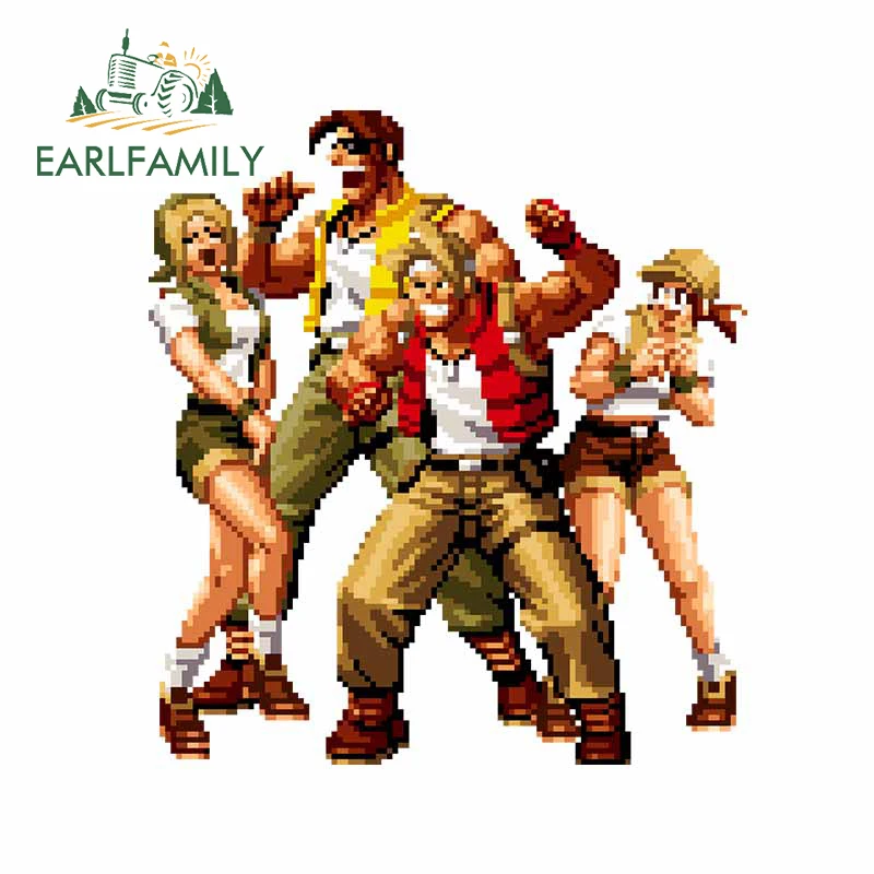 Earlfamily 13Cm X 11.9Cm Per Arcade Metal Slug Marco Fio Car Sticker Rv Tuning Decal Windows Parabrezza Creative Van Decoration