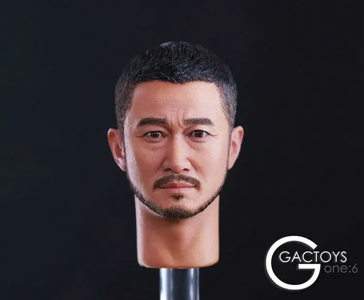 

GACTOYS 1/6 Asian Star Tough Man Head Sculpt Wu Jing GC026 Soldier Figures Toys
