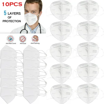 

10Pcs Anti-Dust Filter Face Respirator Protection Mask Roof Mouth Masks Reusable Facial Windproof Breathable Facemasks New 2020