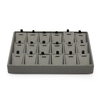 

Stackable leather display tray jewelry storage box drawer earrings necklace bracelet ring high fashion can be customized