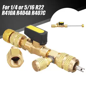 

Autoleadr Valve Core Quick Remover Installer with Dual SizeInst Port Switch Installer Tool For 1/4 or 5/16 R22 R410A R404A R407C