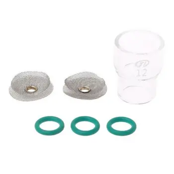 

6Pcs Welding Torch Lens Green Glass Cup TIG Soldering Heat Resistance Tools
