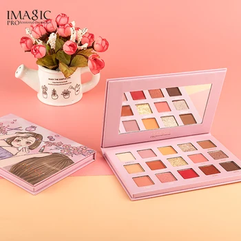 

Eyeshadow Pallete IMAGIC Palette 15 Colors Glitter Pigment Matte Shimmer Makeup Pallete Lasting-Effect Eye Shadow