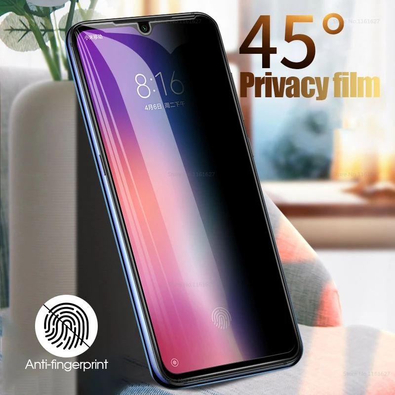 

Full Cover Glass For Xiaomi Redmi Note 7 Pro K20 Pro Privacy Anti-spy Screen Protector For Xiaomi Mi A3 9T Pro CC9e 9 SE MiA3
