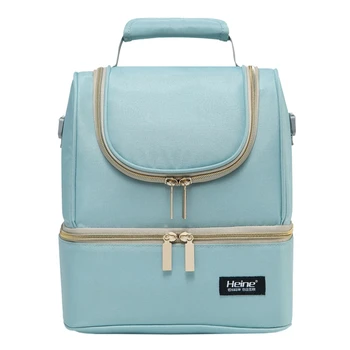 

Heine Double Layer Fashion Diaper Bag Backpack Mom Maternity Messengers Nappy Multipurpose Maternity Bag Milk Bottle Bags