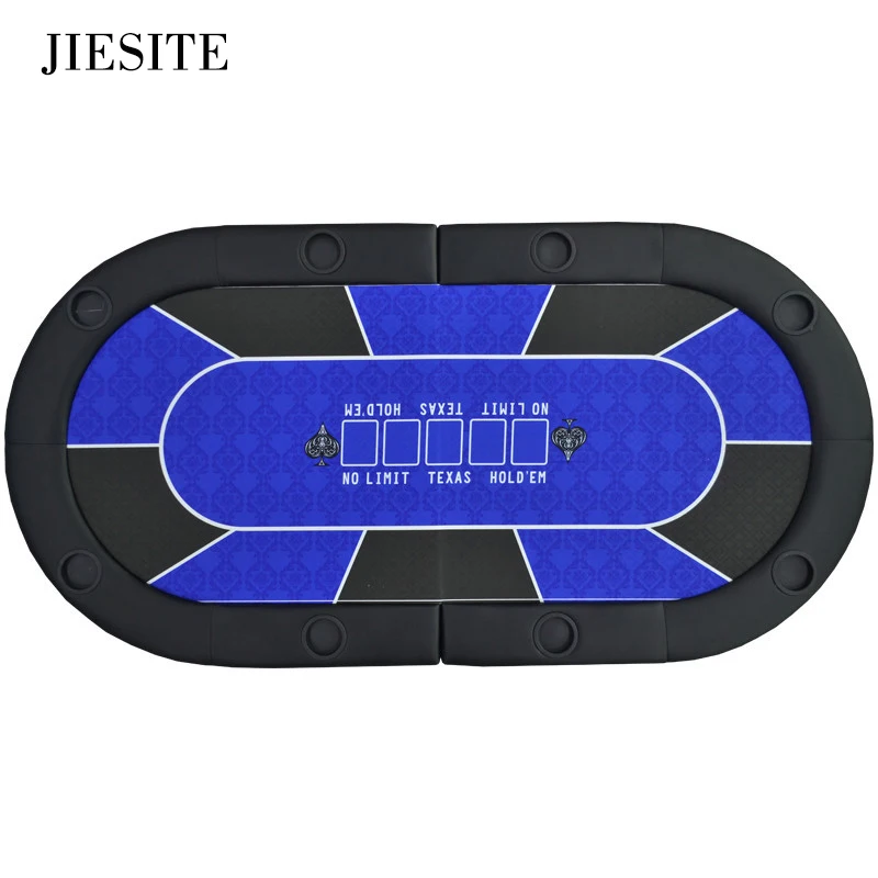181x92x4cm Casino Foldable Poker Tabletop Texas Hold'em Tabletop, Two