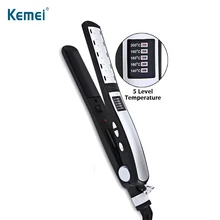 KEMEI Профессиональный Выпрямитель для волос, электрические выпрямители, утюжок для волос, керамический плоский утюжок, быстрый нагрев, инструменты для укладки