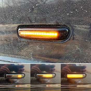 

2pcs Canbus Dynamic Flowing Car LED Side Marker Turn Signal Lights Blinker For BMW E46 3er Limo Coupe Compact Cabriolet Touring