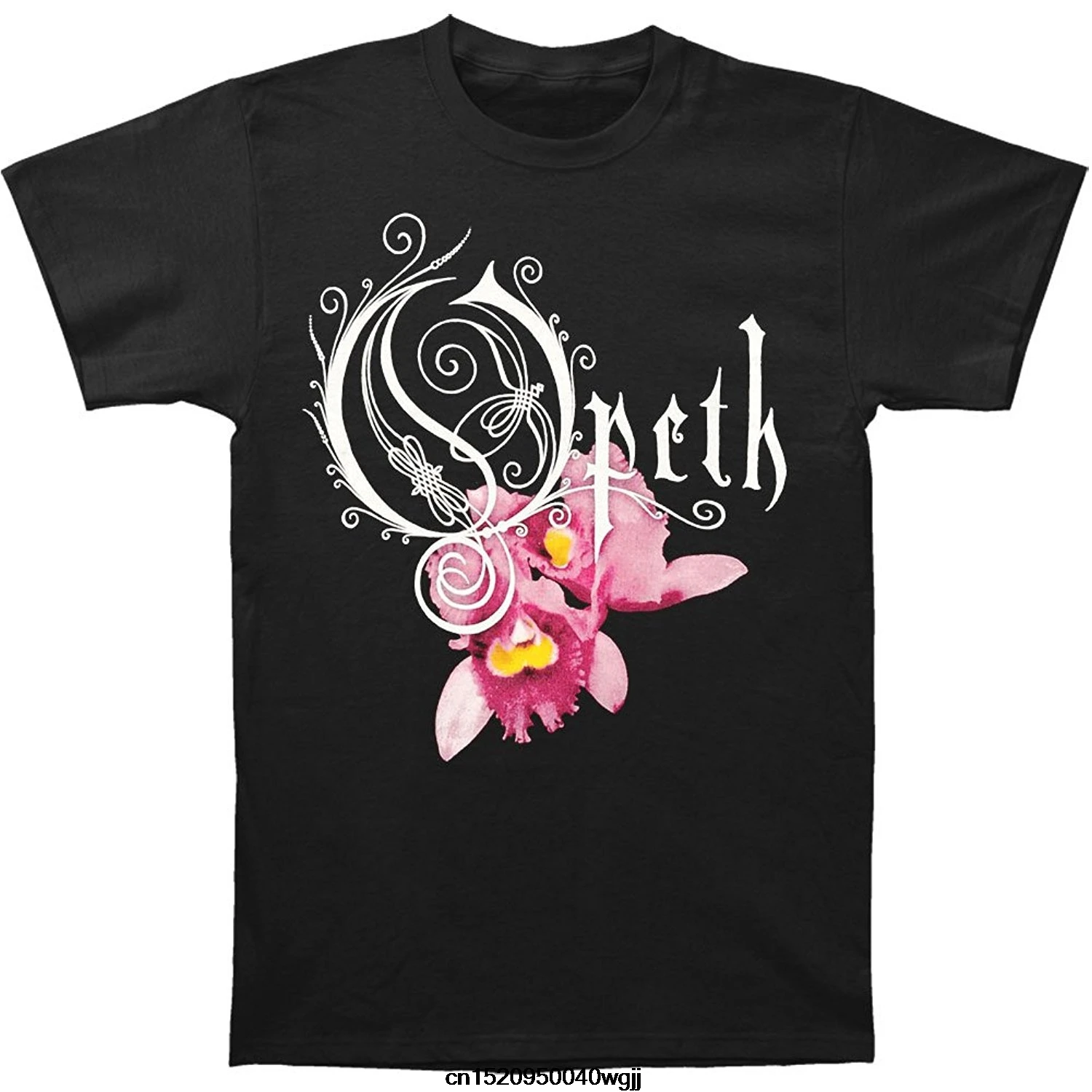 New Fashion Mens Short Sleeve Tshirt Cotton T Shirts Opeth Men's Orchid T-shirt Black | Мужская одежда