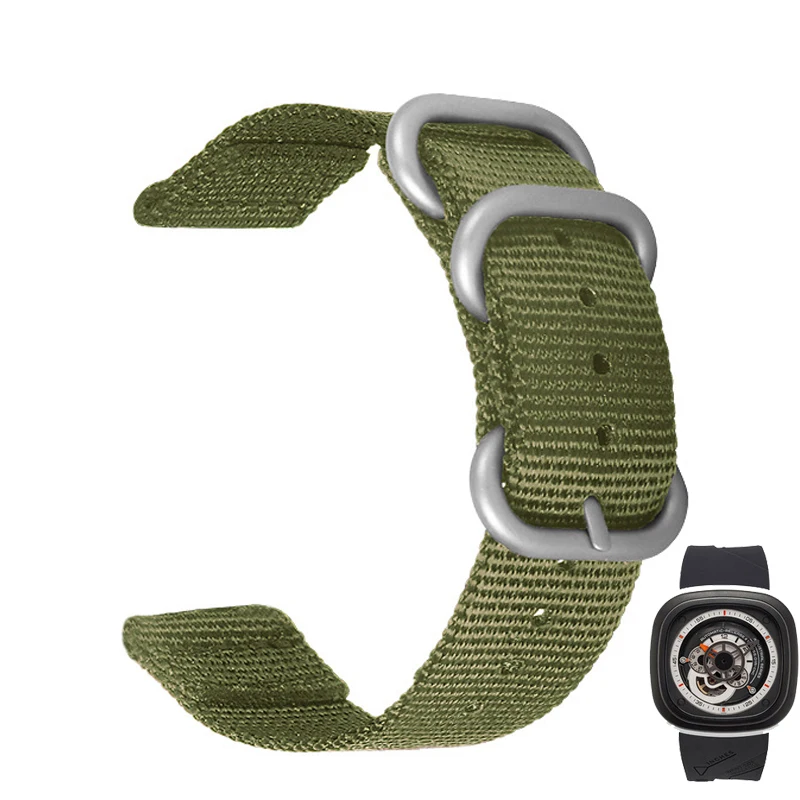 Ремешок нейлоновый для часов Seven Fridays diesel спортивный Воздухопроницаемый браслет