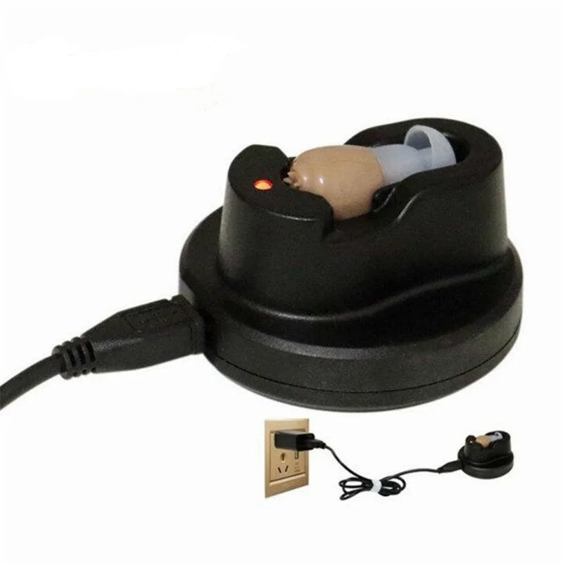 2020 Factory direct sale oem in ear USB Hearing Aid Rechargeable with Charger mini personal sound amplifier S-102 free shipping