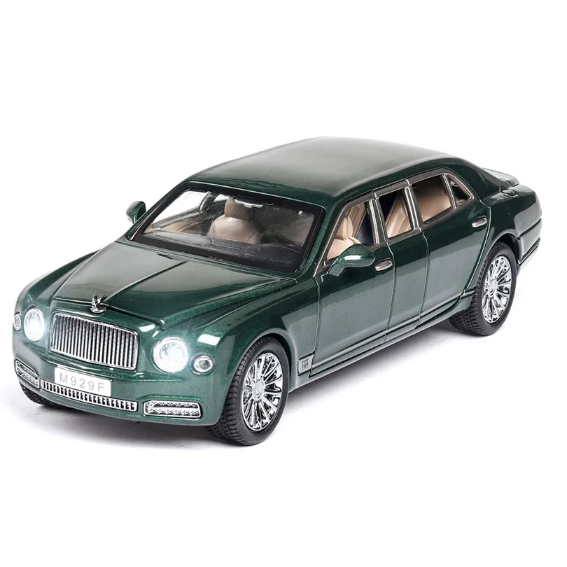 1/24 Bentley Mulsanne удлиненная модель игрушечного автомобиля сплава детские игрушки
