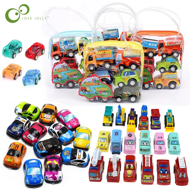 Set Zurückziehen Fahrzeuge Spielzeug Geschenk Für Kinder 6 Stücke Mini-Auto 