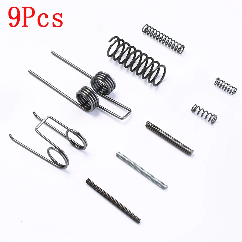 9Pcs Тактические 21 шт., все нижние штыри, пружины, Съемные Инструменты, запасной Набор для охоты. 223 5,56 AR15, нижние части, аксессуары для винтовки, дропшиппинг - Цвет: 9Pcs