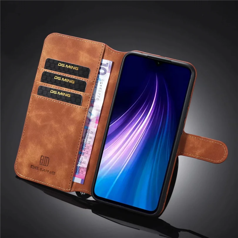 Откидной Матовый кожаный чехол из ТПУ с подставкой для телефона Xiaomi Redmi 8A 7A 6A Note 8T 7