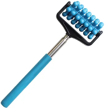 

Office Retractable Four-section Comfortable Portable Home Massage Roller Pain Relief Back Stainless Steel Body Adjustable Length