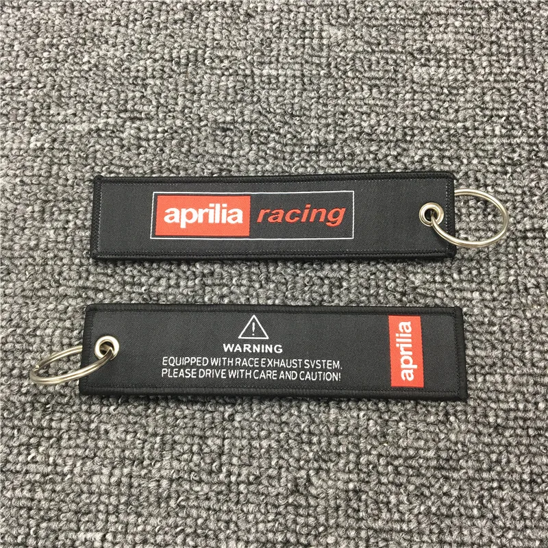 

Motorcycle Embroidery Strap Key Ring Keyring For Aprilia Racing RS RSV RXV Tuono SXV Motocross Keychain