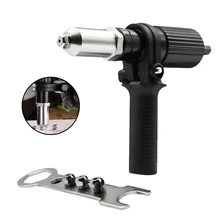 Rivet électrique pistolet à écrou, perceuse adaptateur, outil de rivetage sans fil, insérer outil de traction d'écrou, outils électriques accessoires 2.4mm 4.8mm