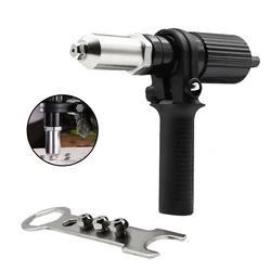 Rivet électrique pistolet à écrou, perceuse adaptateur, outil de rivetage sans fil, insérer outil de traction d'écrou, outils électriques accessoires 2.4mm 4.8mm 