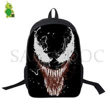 Рюкзак с героем комиксов Venom Человек-паук, детский школьный рюкзак, повседневные дорожные сумки для женщин и мужчин, рюкзак для ноутбука