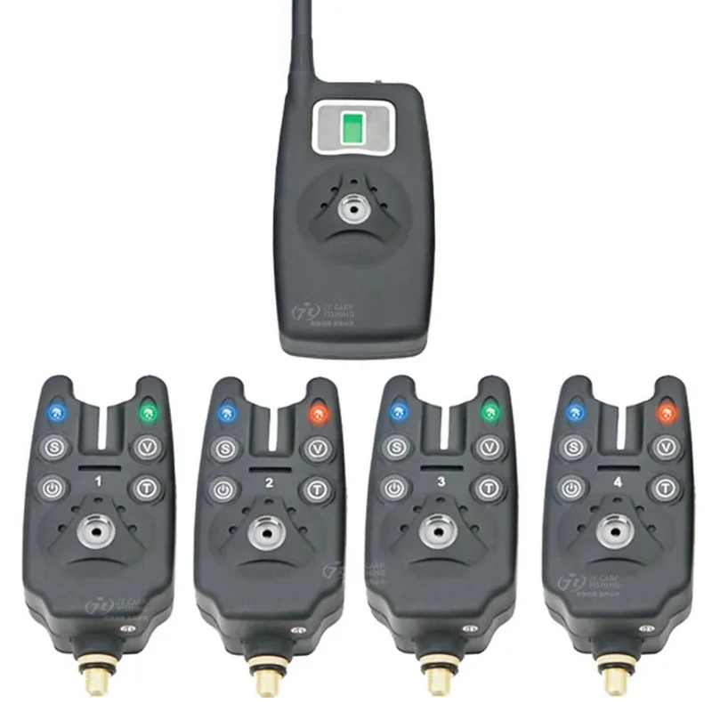 

Cross Border Jing Yi European Style Library Fishing Electronic Fishing Alarm Set JY-19 One Dragging Four Night Fishing for Whole